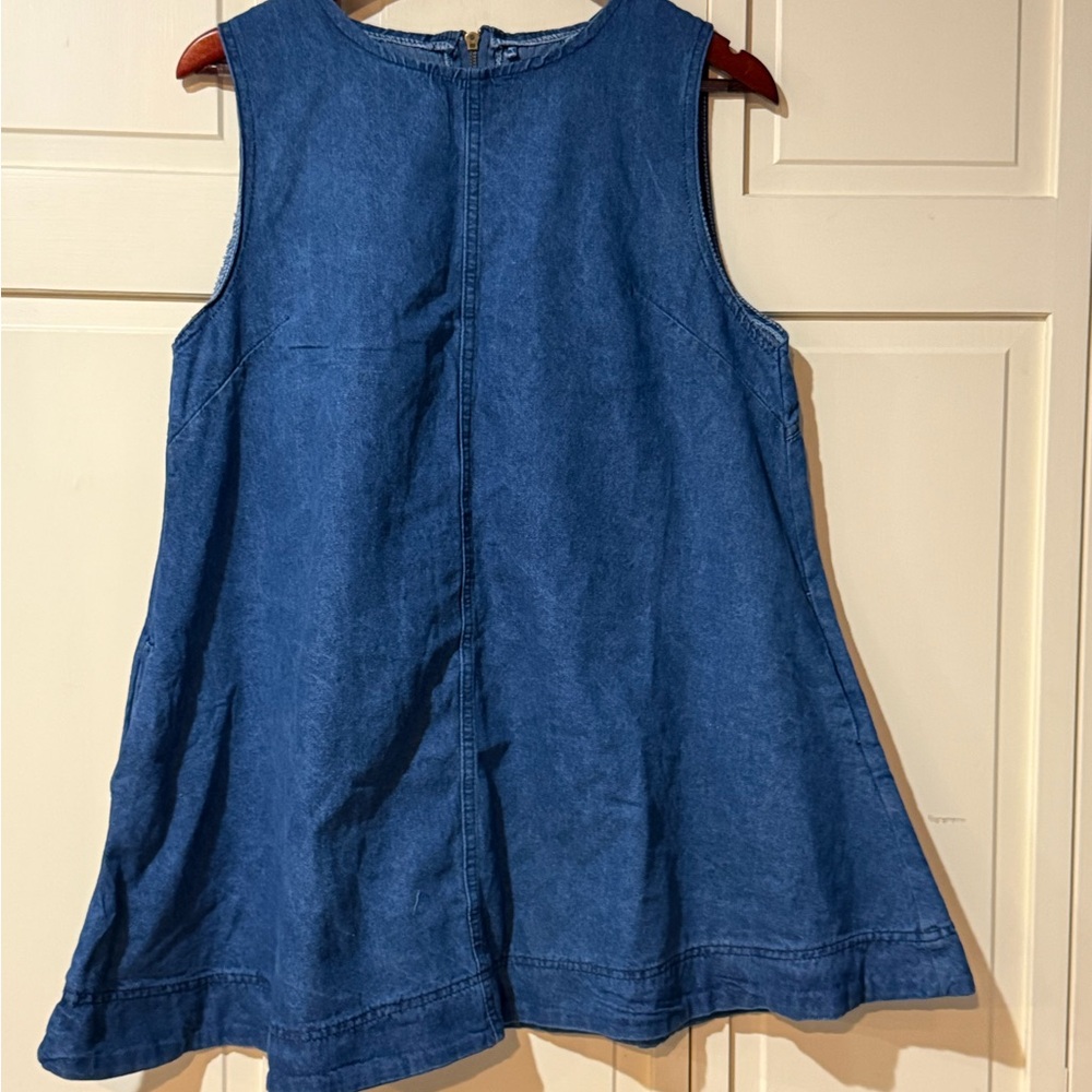 Sleeveless Blue Denim Dress